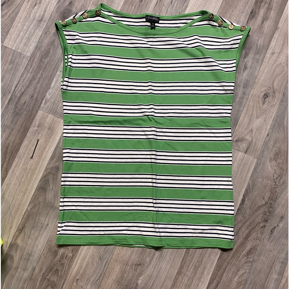 Talbots Stripes Blouse